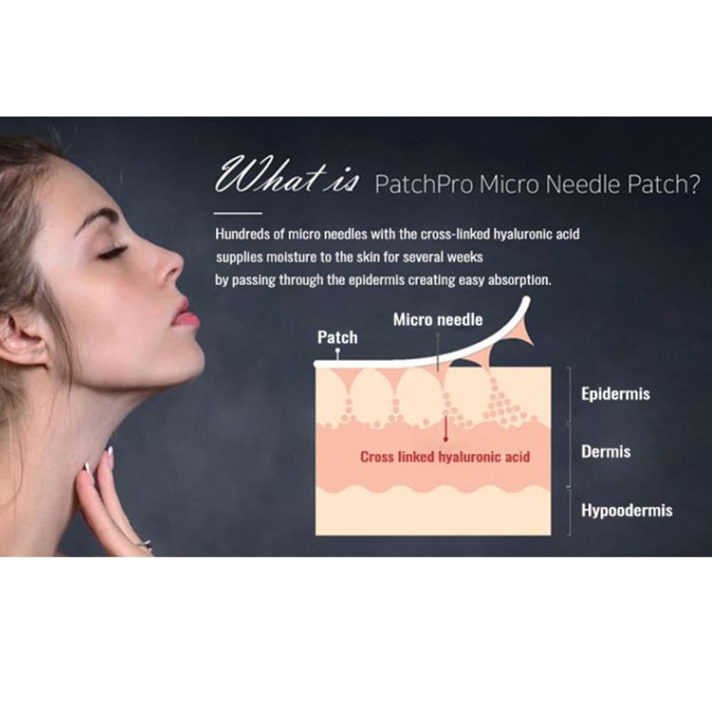 PATCH PRO Microneedle Eye Patch 4Pairs in a box | Microdart Hyaluronic Acid - Botulinum Polypeptide-1